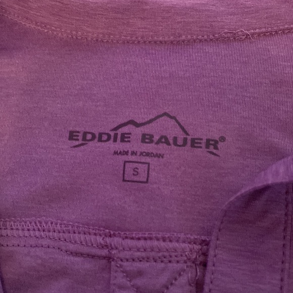 Eddie Bauer Travex button down. small vacation travel purple - Picture 2 of 8